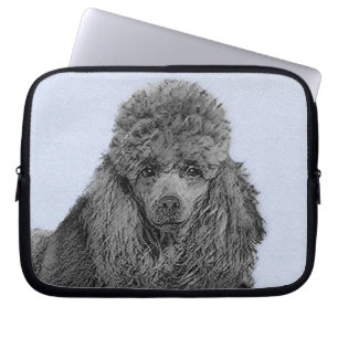 Poedel schilderij miniatuur Speelgoed zwart origin Laptop Sleeve