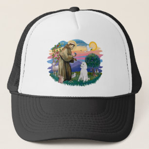 Poedel (standaard wit) trucker pet