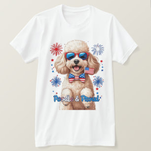 Poedel & trots – 4 juli Hond T-shirt