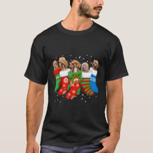 Poedel Trui Poedel Hond Schattigee Sokken Xmas Gif T-shirt