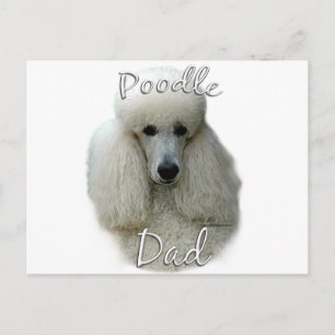 Poedel (wht) Papa 2 Briefkaart
