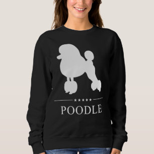 Poedel wit silhouet trui