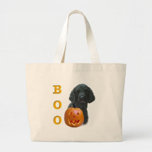 Poedel (zwart gecoat) Boo Grote Tote Bag