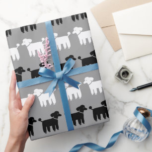 Poedels Patroon Cadeaupapier