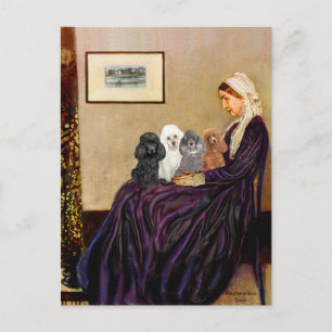 Poedels (vier) - Whistler' s Moeder Briefkaart