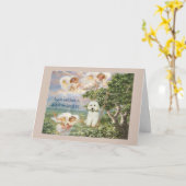 poedelsympathiekaart kaart (Gele Bloem)