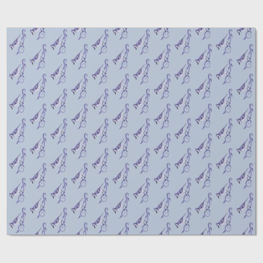 Poeder Blauw Jay inpakpapier (Vlak)