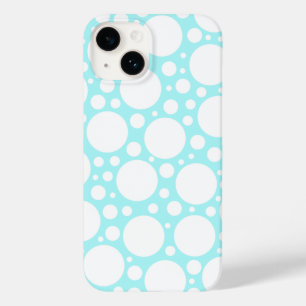 Poeder Blauwe Polka Dot Case-Mate iPhone 14 Hoesje