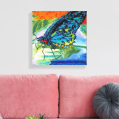 Poeder-Butterfly II Canvas Afdruk (Insitu (Woonkamer))