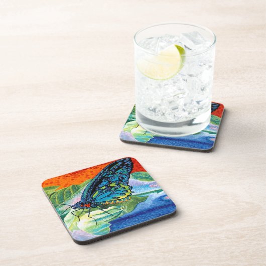 Poeder-Butterfly II Drankjes Onderzetter (Rechterzijde)