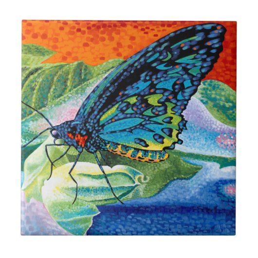 Poeder-Butterfly II Tegeltje (Voorkant)