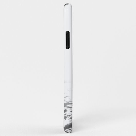 Poeder op de heuvel // Zwart-wit Case-Mate iPhone Case (Achterkant/rechts)