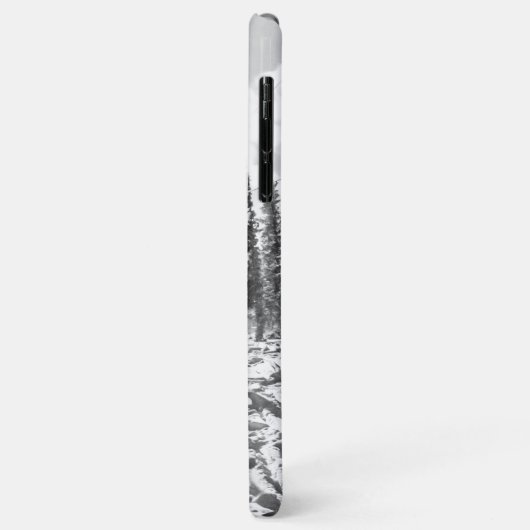 Poeder op de heuvel // Zwart-wit Case-Mate iPhone Case (Achterkant/links)