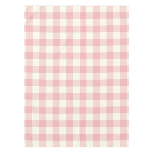 Poeder Roze Gingham / Buffalo Check Tablecloth Tafelkleed (Voorkant)