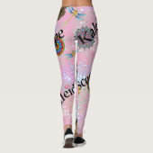 Poeder Roze Snoep Floss Leggings (Achterkant)