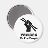 Poeder voor het volk magneet (Voorkant / Achterkant)