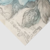 Poederblauw  geïnspireerde bloemdecoupage tissuepapier (Detail)