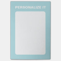 Poederblauw Modern gepersonaliseerd veelzijdig