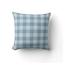 Poederblauwe Gingham Buffalo geruite linnen textuu