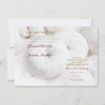 Poedersuiker Donut Bruiloft