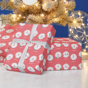 Poedersuiker Donuts Aangepaste Kerstmis  Cadeaupapier