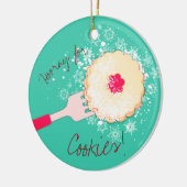 Poedersuiker jam koekje kerst ornament (Links)