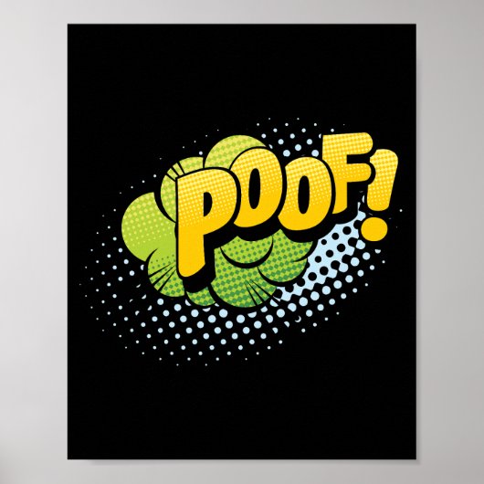 Poef! Magische Pop Art Comic Explosion Poster (Voorkant)