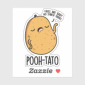 Poeh-tato Funny Potato Pun Sticker (Vel)