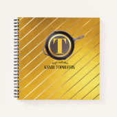 Poêle en fonte d'or livre de recettes personnalisé (Devant)