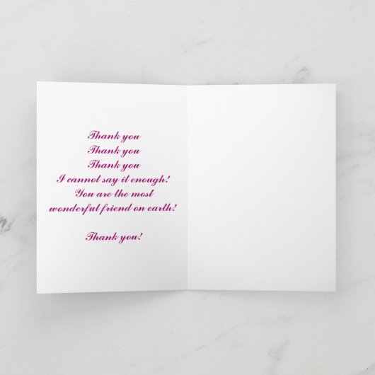 Poem Card Merci ! (Intérieur)