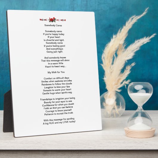 Poem Plaque Fotoplaat (Zijkant)