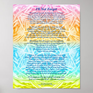 Poem: speciale leden van huisdieren, matte van Pos Poster