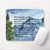 Poem voor papa muismat (Met muis)