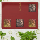 poema de serviette de thé de favoris (Plié)