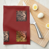 poema de serviette de thé de favoris sans texte (Quart Plié)