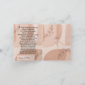 Poème amusant et tactile pour maman carte postale (Intérieur)