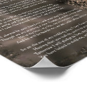 Poème aux parents de la mariée Poster (Coin)