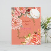 Poème boîte d'albâtre papier personnalisé (Debout devant)