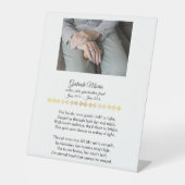 Poème commémoratif de grand-mère avec panneau phot (Recto)