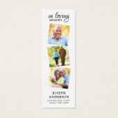 Poème commémoratif moderne 3 Signet funéraire phot (Devant)