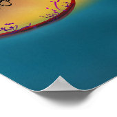 Poème de calligraphie persane de hafez (1) poster (Coin)