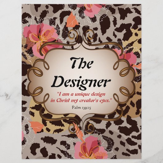 Poème de concepteur Papier fixe personnalisé (Devant)