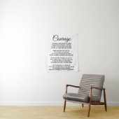 Poème de Courage sur la Tapisserie (En situation)