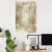 Poème de Desiderata par Max Ehrmann Poster (Bureau à domicile)