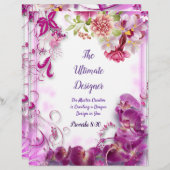 Poème de design ultime papier personnalisé (Devant / Derrière)