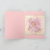 Poème de fête des mères et carte de voeux Rose (Intérieur)