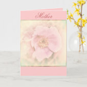 Poème de fête des mères et carte de voeux Rose (Fleur jaune)