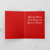 Poème de la carte de Noël Vintage Authénique (Intérieur)