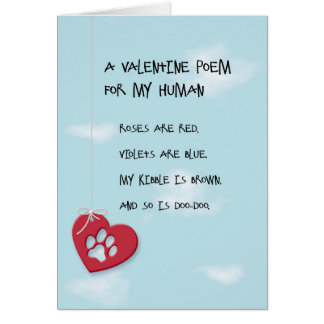 Poème de la Saint Valentin amusant du chien