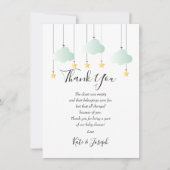 Poème de Merci de Baby shower Twinkle (Devant)